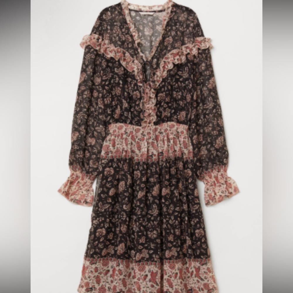H&M Floral Dress Ruffle Dress